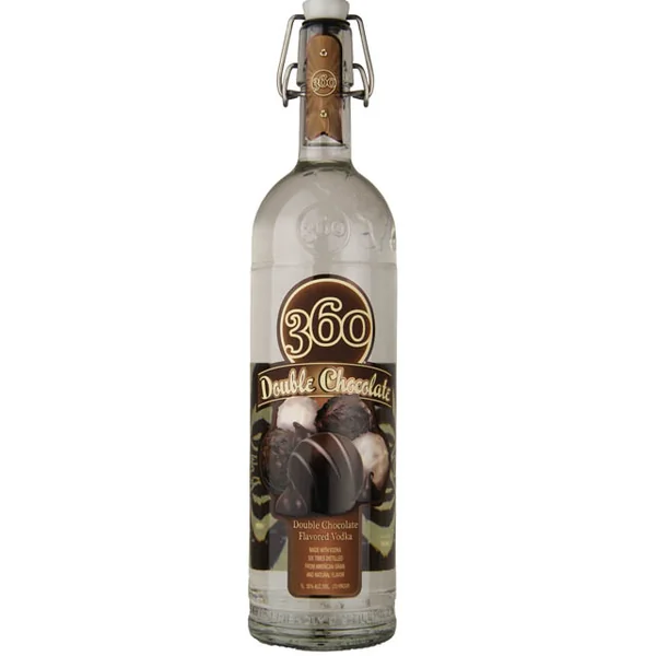 360 Double Chocolate Flavored Vodka / Ltr