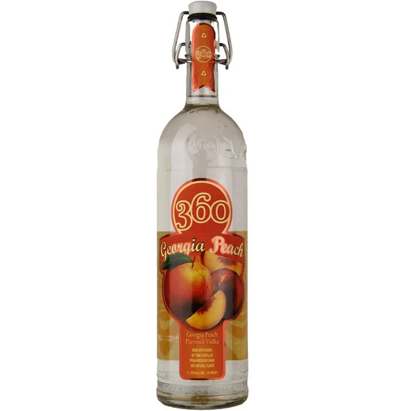 360 Georgia Peach Flavored Vodka / Ltr