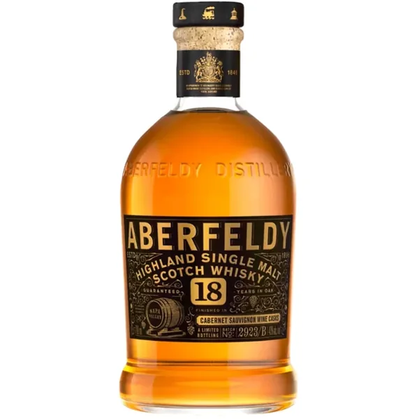 Aberfeldy Highland Single Malt Scotch 18 Year Old Napa Cabernet Sauvignon Cask
