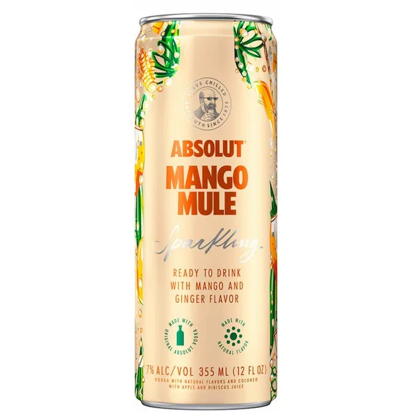Absolut Cocktails Sparkling Mango Mule NV 355ml