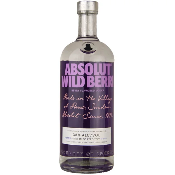 Absolut Wild Berry Flavored Vodka / L