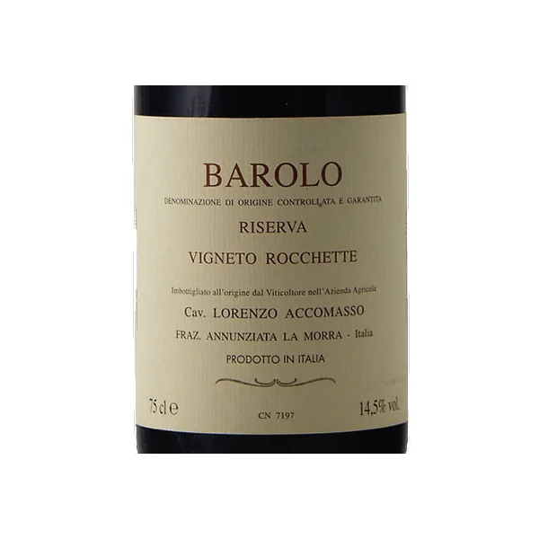 Accomasso/Lorenzo Barolo Rocche dell'Annunziata Vigna Rocchette 2013