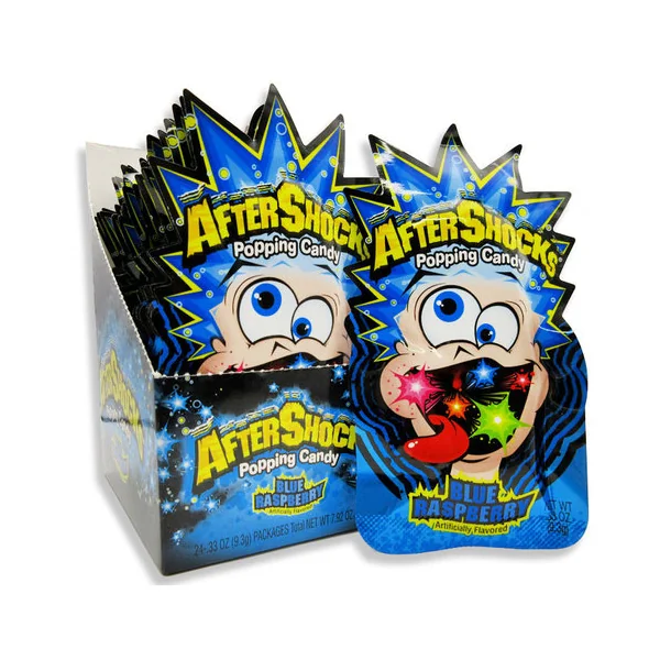 Aftershocks Popping Candy • Blue Raspberry