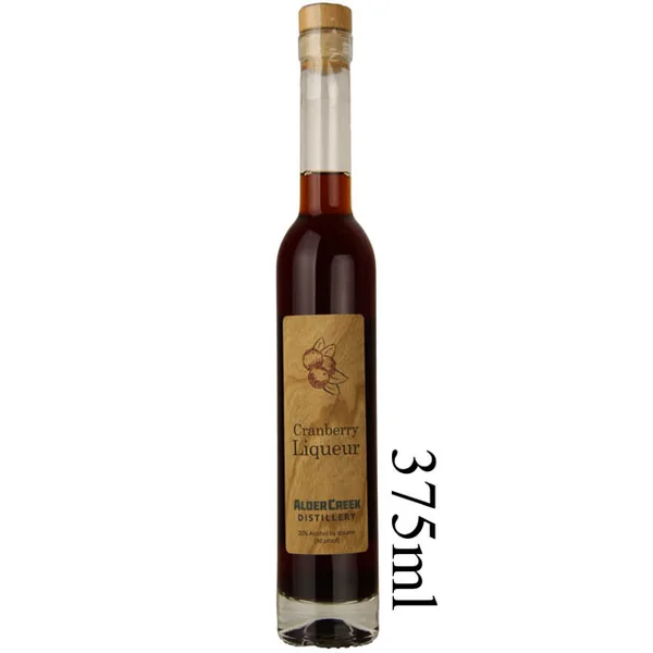 Alder Creek Distllery Cranberry Liqueur- (Half Bottle) / 375mL