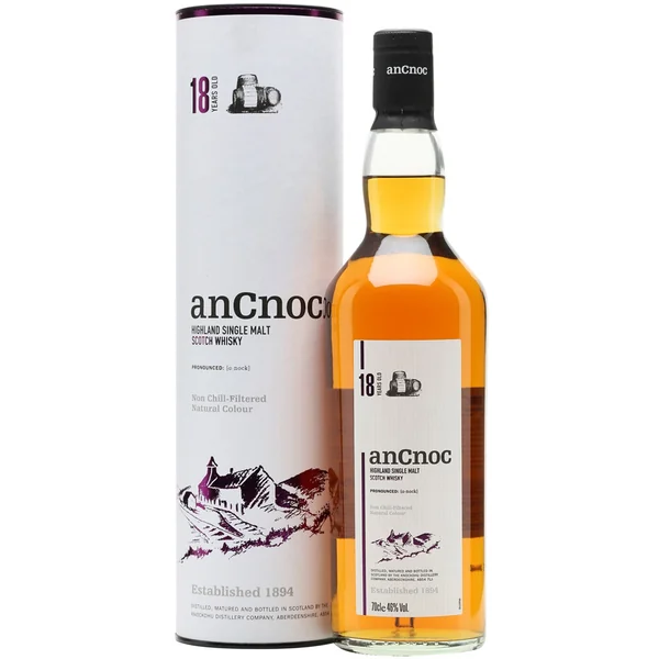 AnCnoc Highland Single Malt Scotch Whisky 18 Years Old