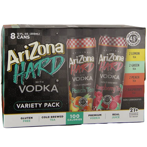 Arizona Hard Vodka Variety 8 Pack / 8-355mL