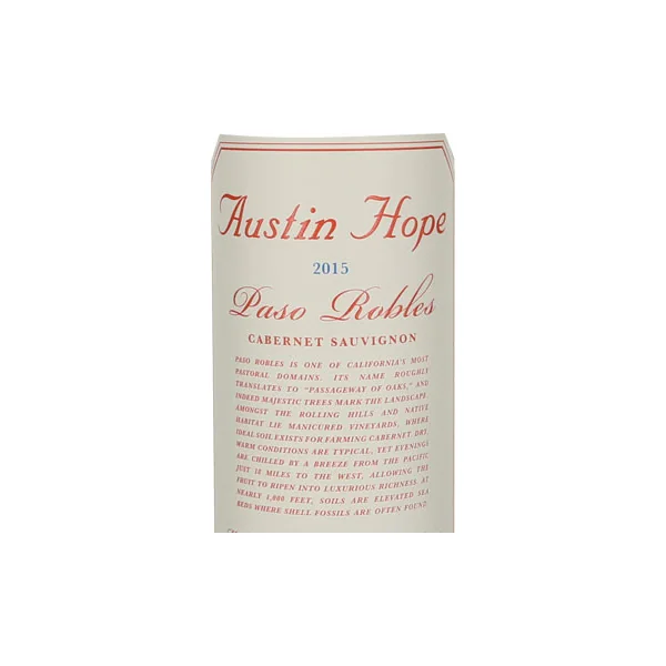 Austin Hope Cabernet Sauvignon Paso Robles 2015