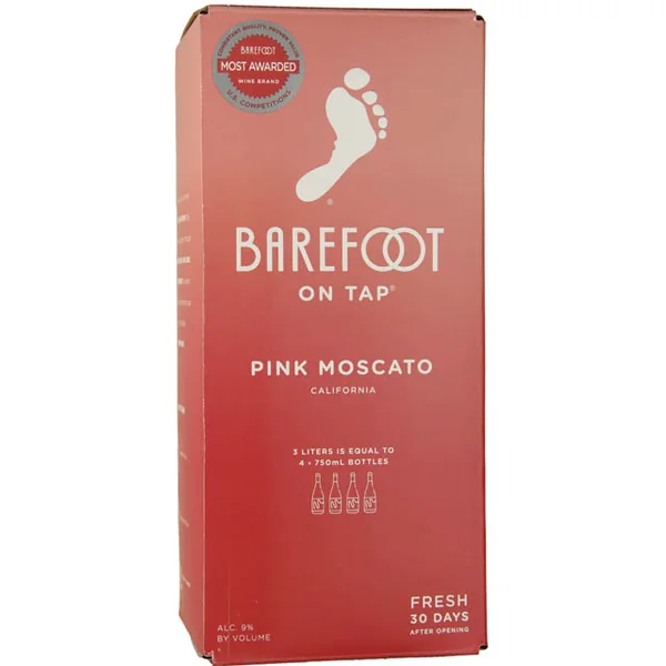 Barefoot Cellars Pink Moscato / 3 Ltr