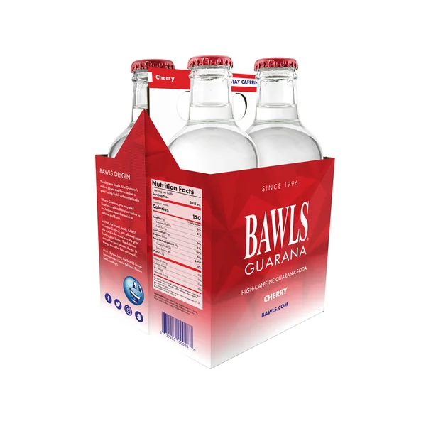 Bawls Guarana Soda • Cherry 4 Pack