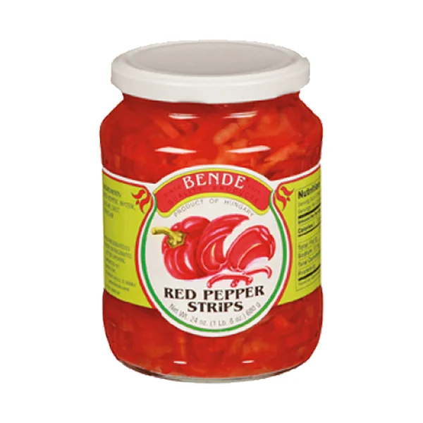 Bende Hungarian Peppers In Jar • Strips Red