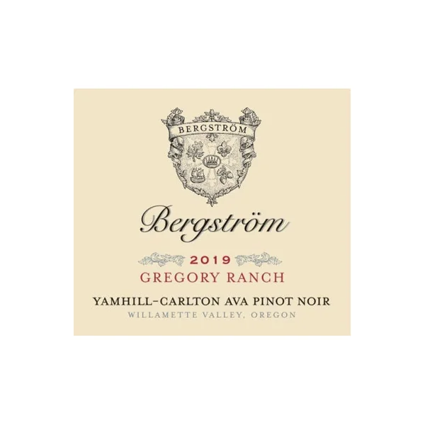 Bergström Pinot Noir Yamhill-Carlton Gregory Ranch 2019