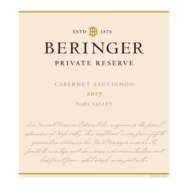 Beringer Cabernet Sauvignon Napa Valley Private Reserve 2017