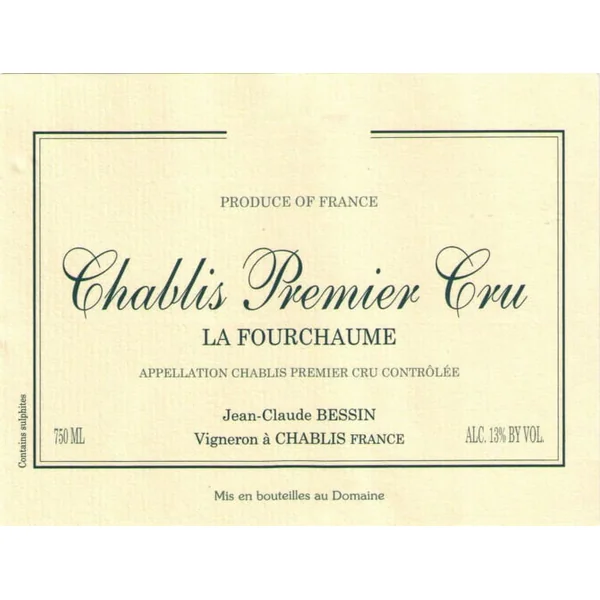 Bessin/Jean-Claude Chablis 1er cru Fourchaume 2018