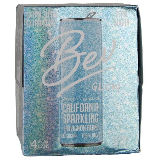Bev Glow Sparkling Sauvignon Blanc 4 Pack / 4-250mL