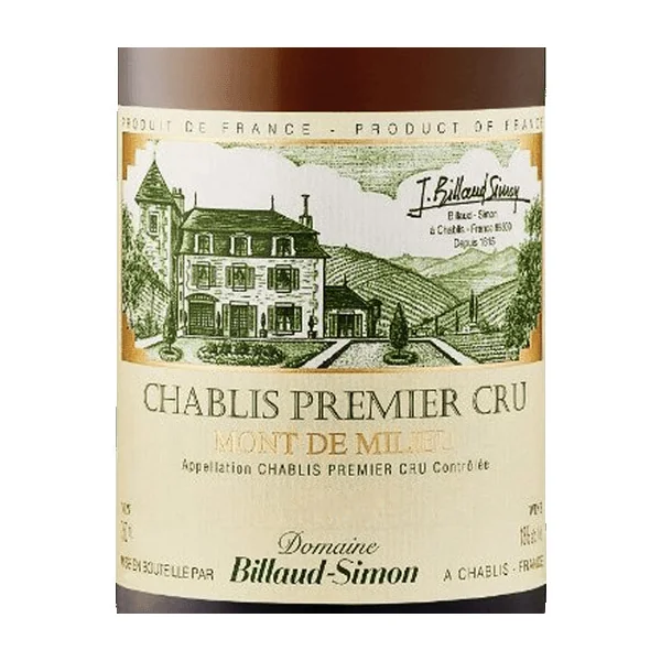 Billaud-Simon Chablis 1er cru Mont de Milieu 2019