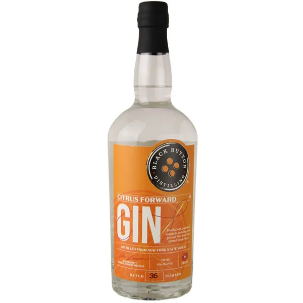 Black Button Distilling Citrus Flavored Gin / 750mL