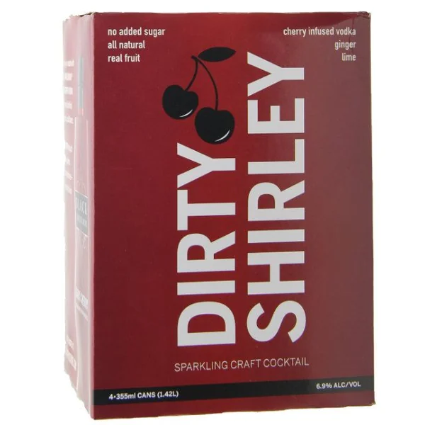 Black Infusions Dirty Shirley 4 Pack Cans / 4-355mL
