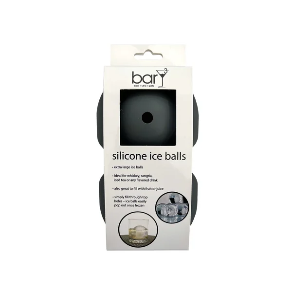 Blueoco Ice Mold • 2 Spheres Grey 2.5″ Diameter