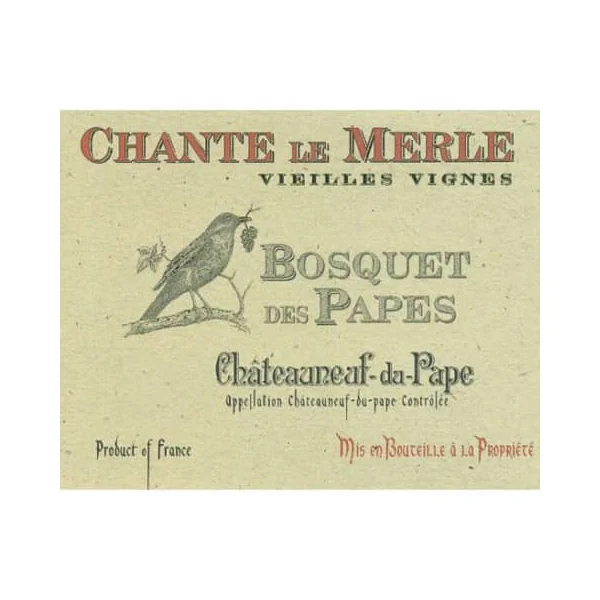 Bosquet des Papes Châteauneuf-du-Pape Chante le Merle VV 2019