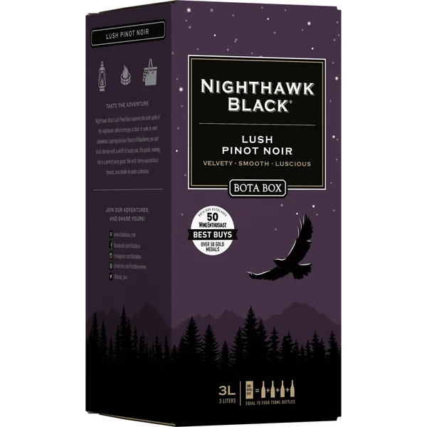 Bota Box Nighthawk Black Lush Pinot Noir