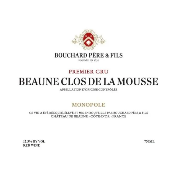 Bouchard Beaune 1er cru Clos de la Mousse 2019
