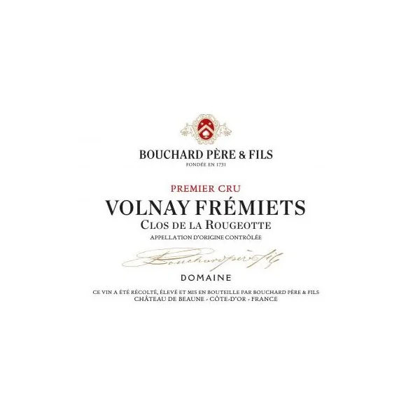 Bouchard Volnay 1er cru Frémiets Clos de la Rougeotte 2019