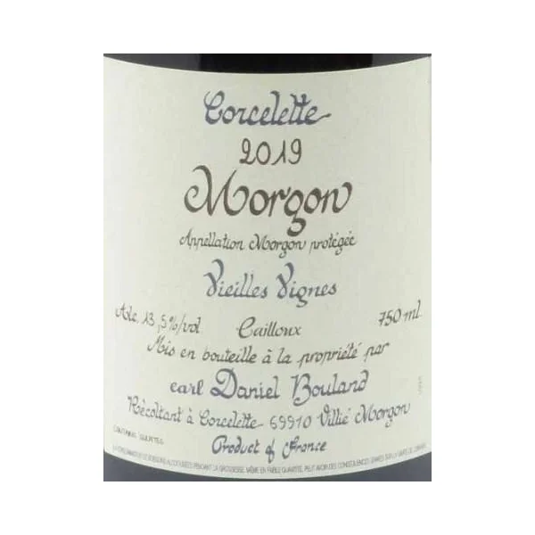Bouland/Daniel Morgon Corcelette Cailloux Vieilles Vignes 2019