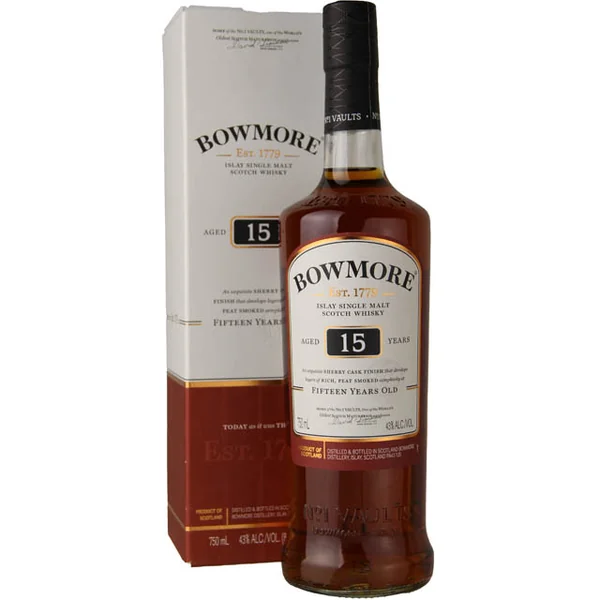 Bowmore Islay Single Malt Scotch 15 yr / 750 ml