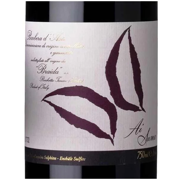 Braida (Giacomo Bologna) Barbera d'Asti Ai Suma 2017 1.5L