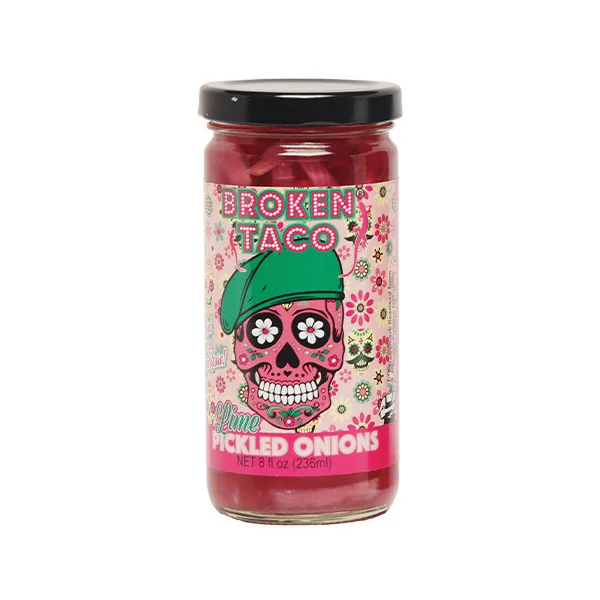 Broken Taco • Lime Pickled Onions