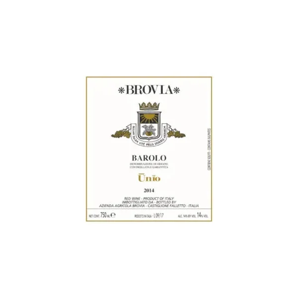 Brovia Barolo Unio 2014