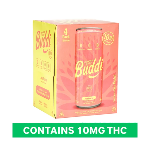 Buddi Just Peachy Infused Seltzer 10mg Delta 9