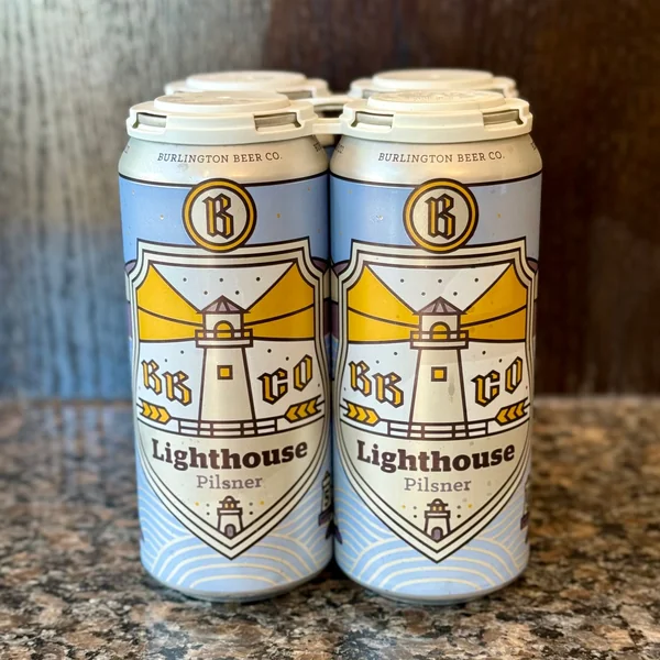 Burlington Beer Lighthouse Pilsner 160z 4pk Cans