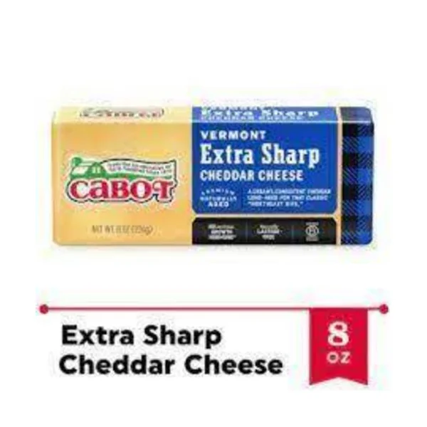Cabot Extra Sharp Yellow Cheddar Cheese Cyro Deli Bar