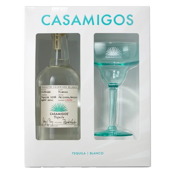 Casamigos Tequila Blanco with Margarita Glass