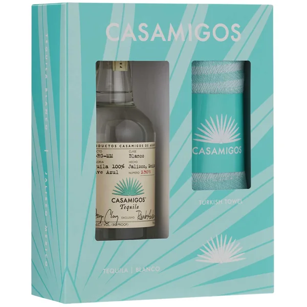 Casamigos Tequila Blanco with Turkish Beach Towel Gift Set