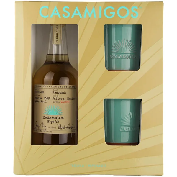 Casamigos Tequila Reposado Gift Set with 2 Ceramic Cups / 750mL