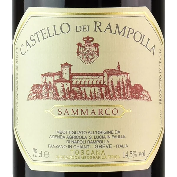 Castello dei Rampolla Toscana Sammarco 2017