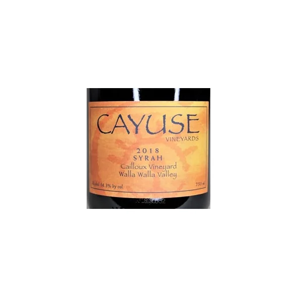 Cayuse Syrah Walla Walla Valley Cailloux Vineyard 2018
