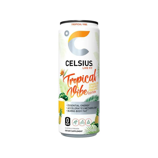 Celsius Sparkling No-carb Energy Drink • Tropical Vibe