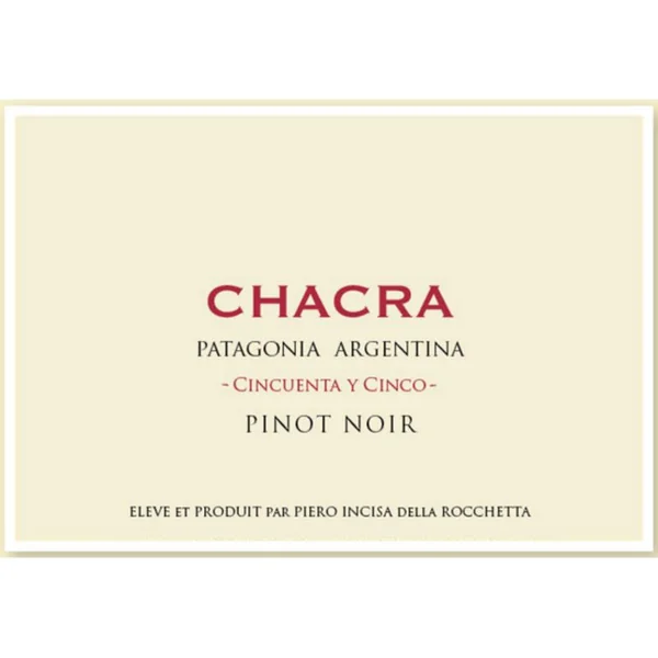 Chacra Pinot Noir Patagonia Cincuenta y Cinco 2020