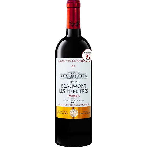 Chateau Beaumont Les Pierrieres Blaye Cotes de Bordeaux 2023
