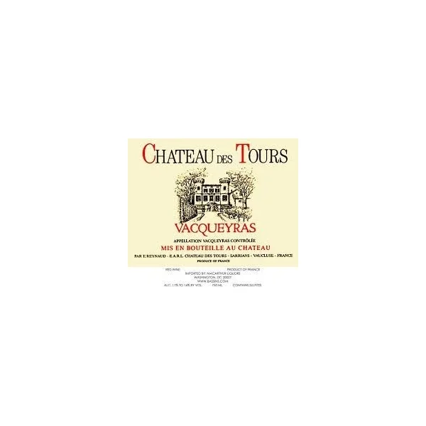 Chateau des Tours Vacqueyras 2016 750ml