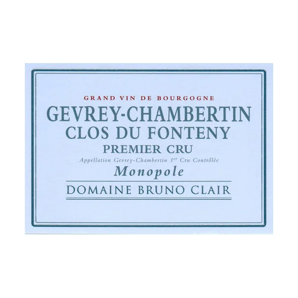Clair/Bruno Gevrey-Chambertin 1er cru Clos du Fonteny 2017
