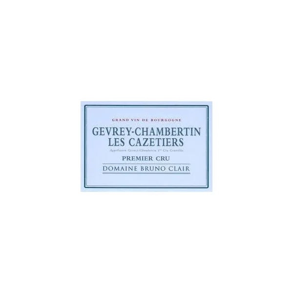 Clair/Bruno Gevrey-Chambertin 1er cru Les Cazetiers 2018