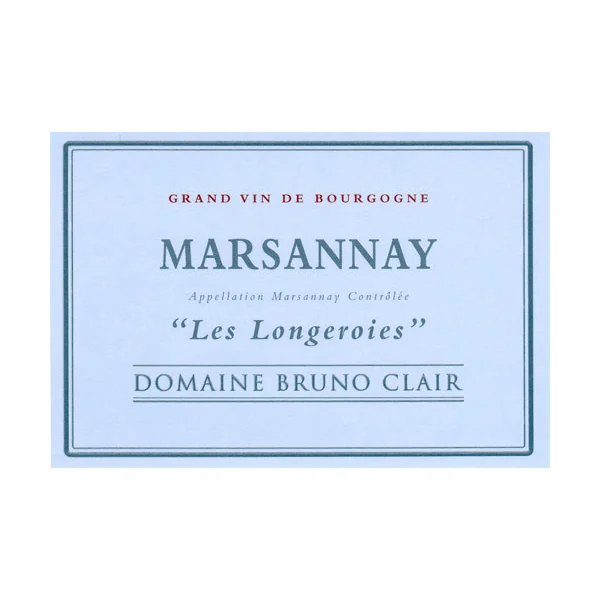 Clair/Bruno Marsannay Les Longeroies 2017