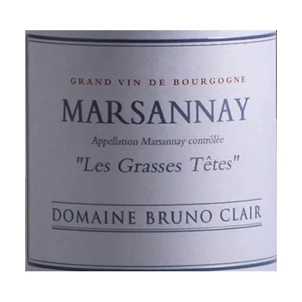 Clair/Bruno Marsannay Rouge Les Grasses Têtes 2019