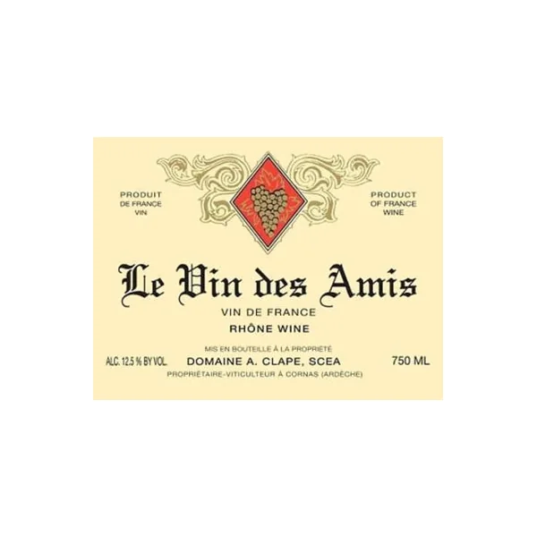 Clape Vin de France Le Vin des Amis 2020