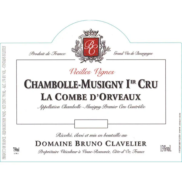 Clavelier Chambolle-Musigny 1er cru La Combe d'Orveaux 2018