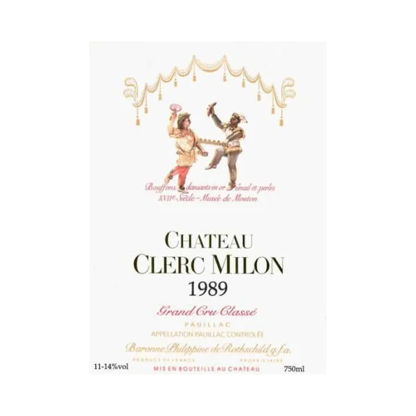 Clerc Milon Pauillac 1989